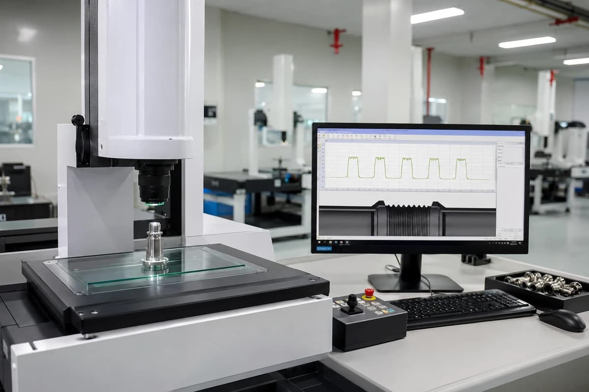 KingPo thread scanning inspection for ISO 80369 reference connector work