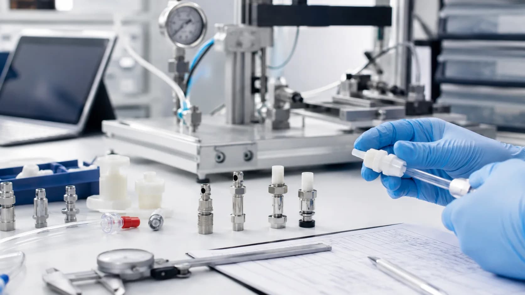 Medical device connector design verification and comparison workspace