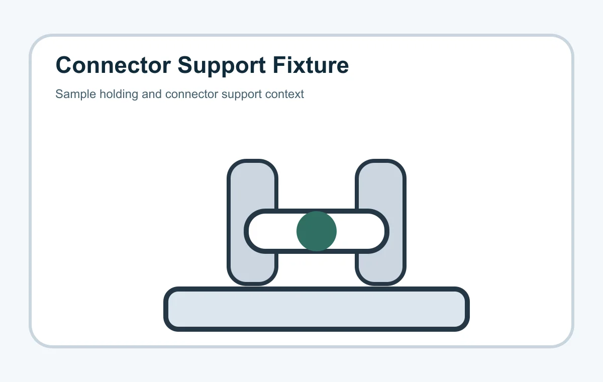 Enteral Connector Fixture Kit fixture and accessory view from an additional angle