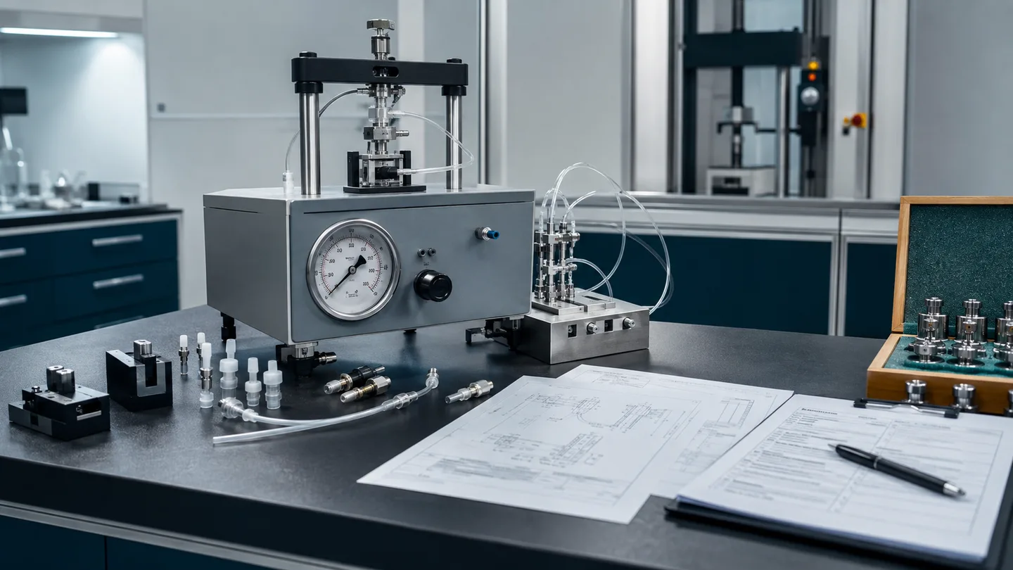 ISO 80369-20 Annex B/C Leakage Method ISO 80369 method setup visual